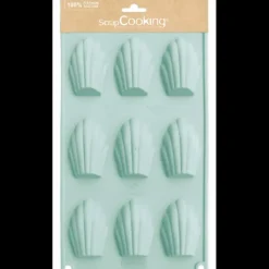Moule Silicone Madeleines 30,1 x 17,5 cm (x9) Scrapcooking