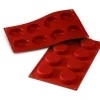Moule Silicone Millassons 6 cm x H 1,7 cm (x8) Silikomart