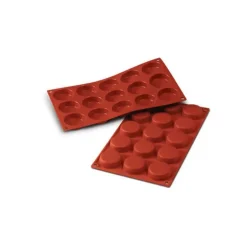 Moule Silicone Millassons 5 cm x H 1,4 cm (x15) Silikomart