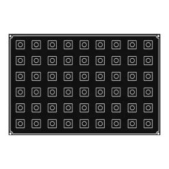 Moule Silicone Mini-Cube 3 cm x H 3 cm (x54) Pavoflex
