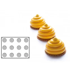 Moule Silicone Over Ø 6,5 cm x H 5 cm (x12) Pavoflex