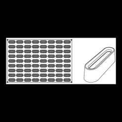 Moule Silicone Savarin Mignon Pavoflex 60 x 40 cm (x72) Pavoni