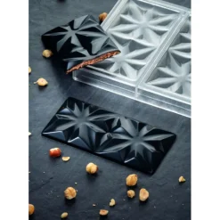 Moule Tablette Chocolat Edelweiss 15,5 x 7,7 cm x H 1 cm (x3) Pavoni