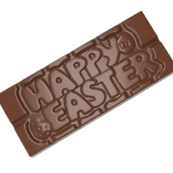 Moule Tablette Chocolat Happy Easter 11,8 x 5 cm (x4) Chocolate World