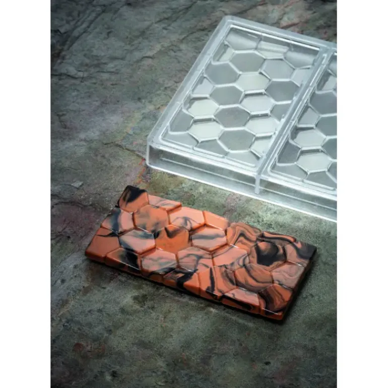 Moule Tablette Chocolat Pavé 15,5 x 7,8 cm x H 1 cm (x3) Pavoni