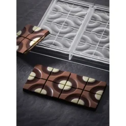 Moule Tablette Chocolat Target 15,4 x 7,7 cm x H 0,8 cm (x3) Pavoni