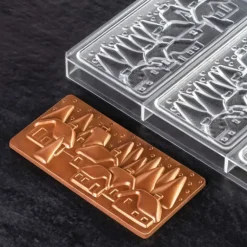 Moule Tablette Chocolat Village De Noël 15,4 x 7,7 Pavoni