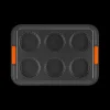 Moule Tartelettes Anti-Adhésif 6 Empreintes 38,7 x 26,9 cm Le Creuset