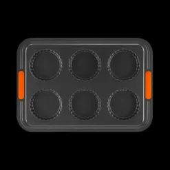 Moule Tartelettes Anti-Adhésif 6 Empreintes 38,7 x 26,9 cm Le Creuset