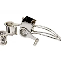 Moulin Râpe à fromage inox 3 tambours
