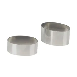 Nonnette Ovale Inox 8 cm H3 cm