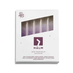 Paille Réutilisable en Verre 15cm droite x4 HALM