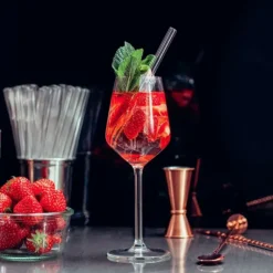 Paille Réutilisable en Verre 20cm droite x4 HALM