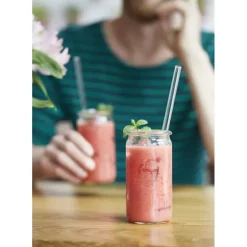 Paille Réutilisable en Verre 20cm droite x4 HALM