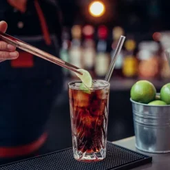 Paille Réutilisable en Verre 23cm droite x4 HALM