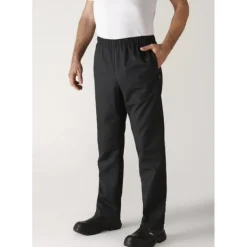Pantalon de Cuisine Mixte Noir UMINI T.4 Robur
