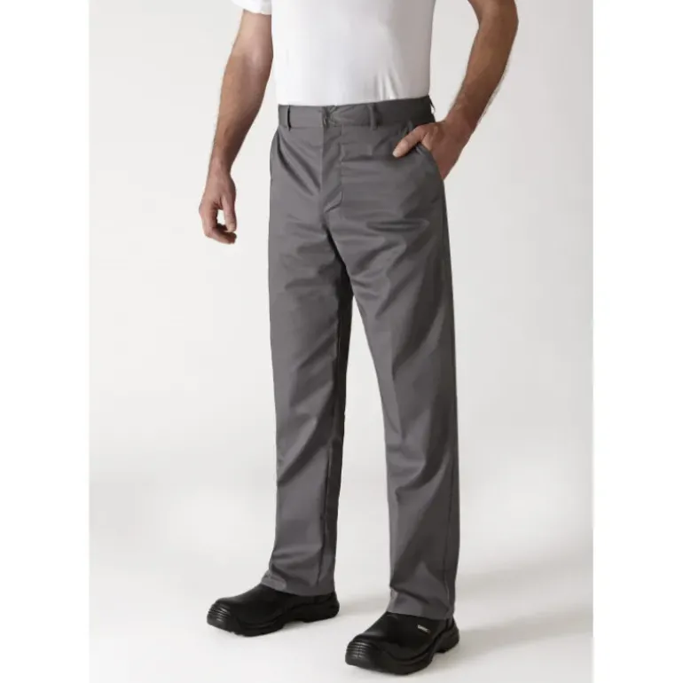 Pantalon de Cuisine Mixte Gris Anthracite TIMEO T.36 Robur
