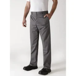 Pantalon de Cuisine Mixte Gris Anthracite TIMEO T.42 Robur