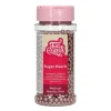 Perles de sucre Rose Métallique 80g Funcakes