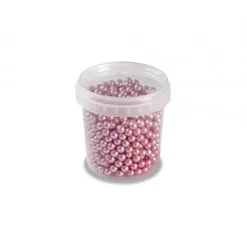 Perles en Sucre Rose Métallisé Ø 4 mm 120 g Pavoni
