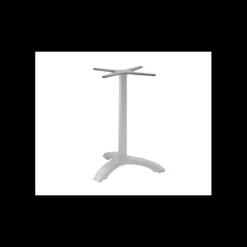 Pied de Table Base 3 Branches en Métal Gris Aluminium Athena Lyrose