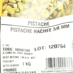 Pistache hachée 3/8 mm 1kg