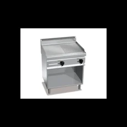Plancha Gaz Lisse et Rainurée sur Meuble 700 x 800 x 900 mm Berto's