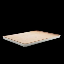 Planche à Découper Crème en Bambou 41 x 30 cm Pebbly