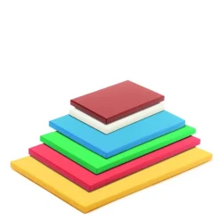 Planche à Découper 50x30 cm H 2cm Polyéthylène Blanc