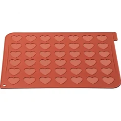 Plaque Macarons Coeurs Silicone 40 x 30 cm Silikomart