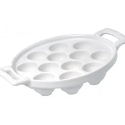 Plat à Escargots Blanc 12 trous Belle Cuisine Revol