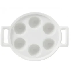 Plat à Escargots Blanc 6 trous Belle Cuisine Revol