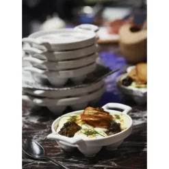 Plat à Escargots Blanc 6 trous Belle Cuisine Revol