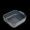 Plat à Four Carré en Céramique Appolia 21 cm Ardoise Peugeot
