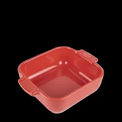 Plat à Four Carré en Céramique Appolia 18 cm Rouge Peugeot