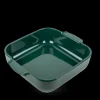 Plat à Four Carré en Céramique Appolia 28 cm Vert Forêt Peugeot
