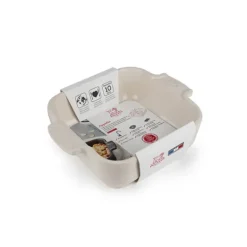 Plat à Four Carré en Céramique Appolia 18 cm Ecru Peugeot