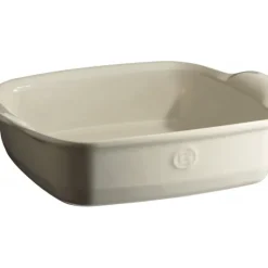 Plat à Four Carré en Céramique 28 x 24 cm Argile Emile Henry