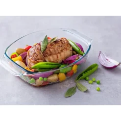 Plat à Four en Verre Ovale 40 x 28 cm 4 L Irrésistible Pyrex