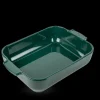 Plat à Four Rectangulaire en Céramique Appolia 32 cm Vert Forêt Peugeot