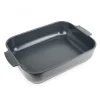 Plat à Four Rectangulaire en Céramique Appolia 40 cm Ardoise Peugeot