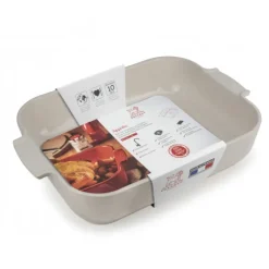 Plat à Four Rectangulaire en Céramique Appolia 40 cm Ecru Peugeot