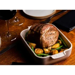 Plat à Four Rectangulaire en Céramique Appolia 40 cm Ecru Peugeot