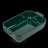 Plat à Four Rectangulaire en Céramique Appolia 22 cm Vert Forêt Peugeot