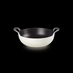 Plat Balti En Fonte Rond 24 cm Meringue Le Creuset