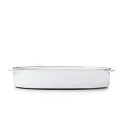 Plat Oblong Blanc Cumulus 34 x 25 cm Caractère Culinaire Revol