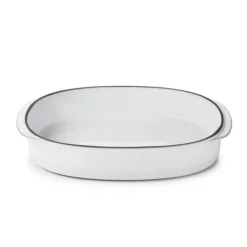 Plat Oblong Blanc Cumulus 26 x 18,5 cm Caractère Culinaire Revol