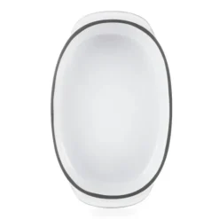 Plat Oblong Blanc Cumulus 19 x 13 cm Caractère Culinaire Revol