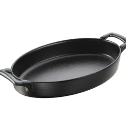 Plat Ovale Noir 24x16 cm Belle Cuisine Revol