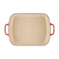 Plat Rectangulaire en Fonte 37 cm Cerise Le Creuset